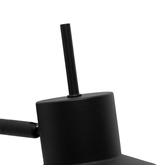 QAZQA Retro wandlamp zwart draai- en kantelbaar - Chappie