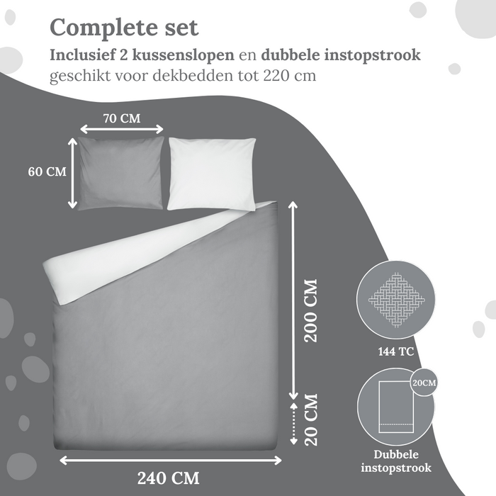 Ten Cate Katoenen Dekbedovertrek - 240x200|220 - Ibiza