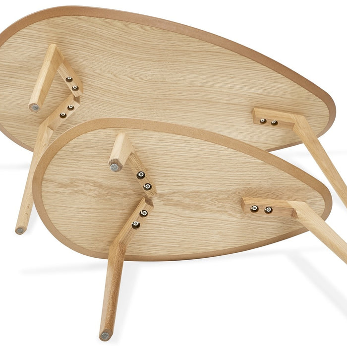 Bondy Living Lulea Salontafel Set Ovaal Naturel