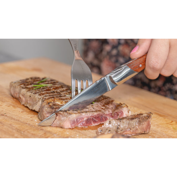 Jay Hill Steakmessen Laguiole - Rozenhout - 6 Stuks