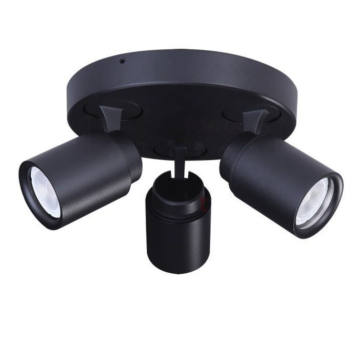 Freelight Spot Razza Mat Zwart 3 lichts  GU10