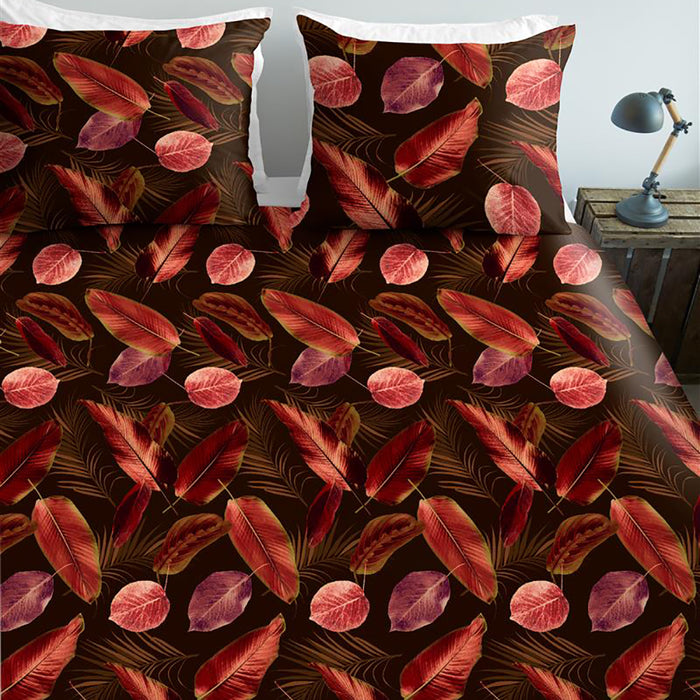 Ambiante Cordyline Dekbedovertrek 240 x 200/220 cm - Rood