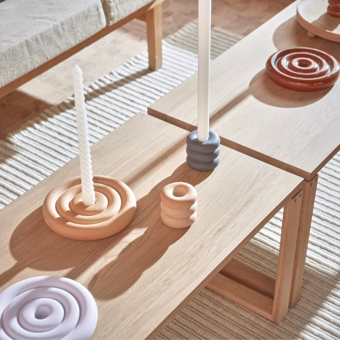 OYOY Savi Kandelaar Low - Beige