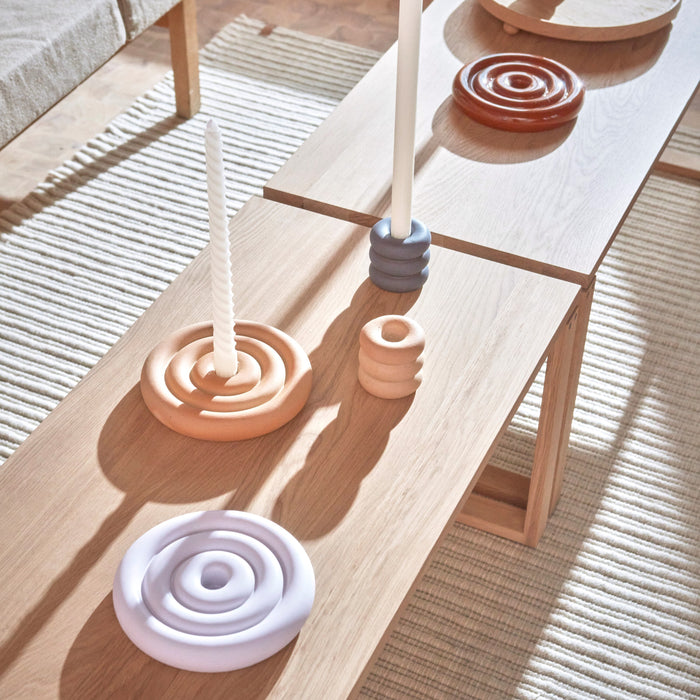 OYOY Savi Kandelaar Low - Beige