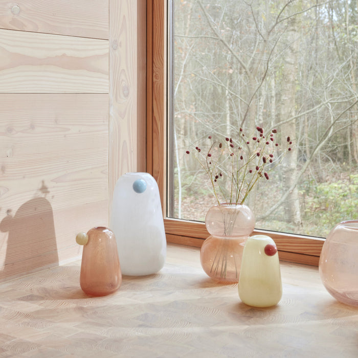 OYOY Lasi Vaas Medium - Taupe