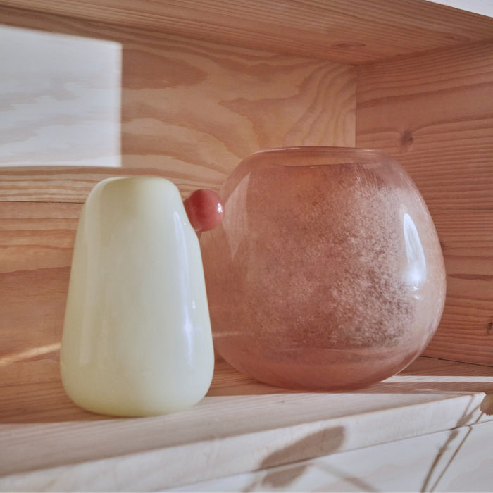 OYOY Lasi Vaas Medium - Taupe