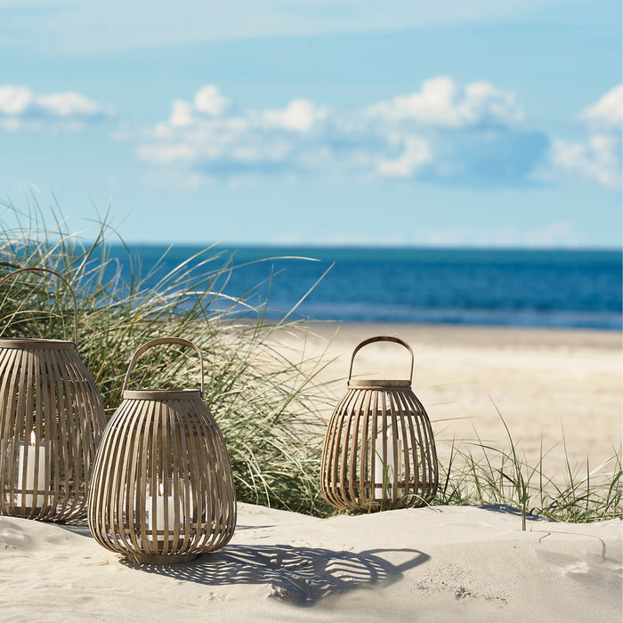 Villa Collection Bamboe Lantaarn H 30 cm - Naturel