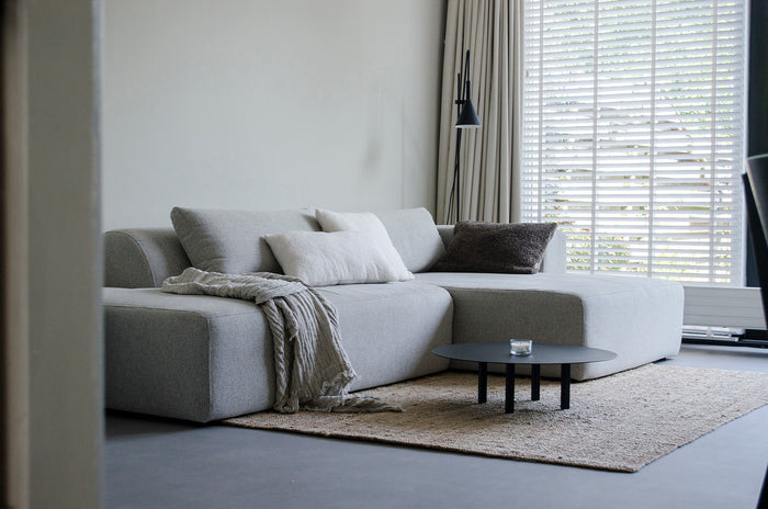 4X6 SOFA X6 modulaire hoekbank B rechts  beige melange - 288 cm