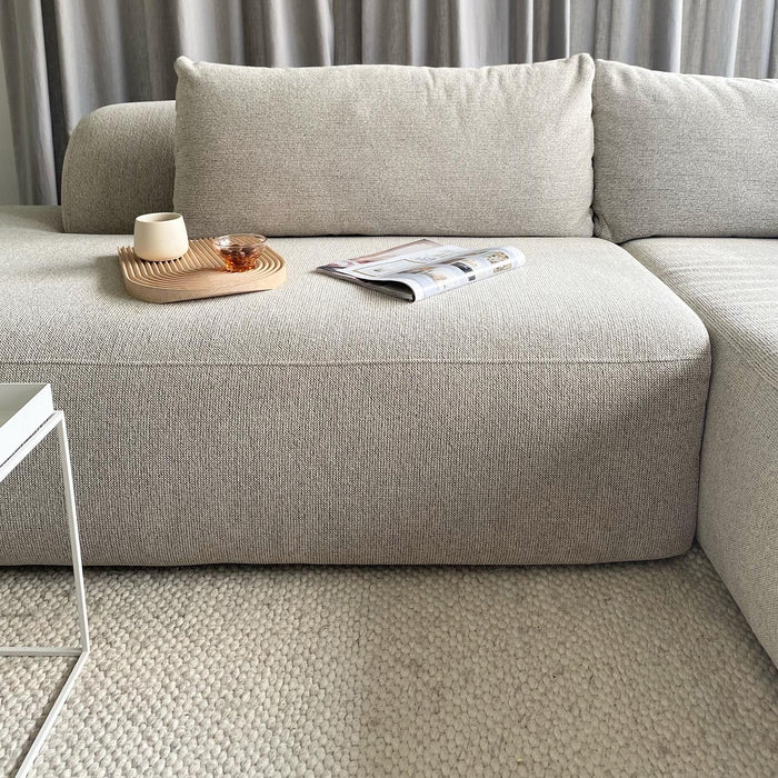 4X6 SOFA X6 modulaire hoekbank B rechts  beige melange - 288 cm