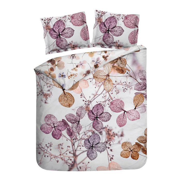 Heckett & Lane Brigitte Dekbedovertrek 240 x 200TC/220 cm - Floral Pink
