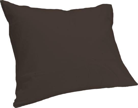 Elegance Kussensloop Hotelsluiting Percal Katoen donker bruin