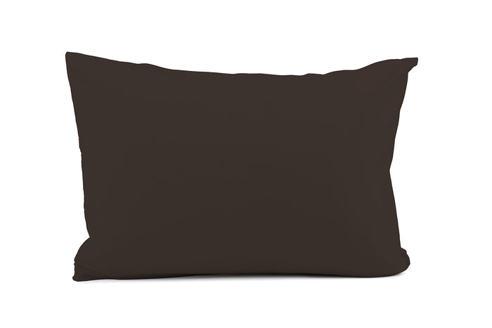 Elegance Kussensloop Hotelsluiting Percal Katoen donker bruin