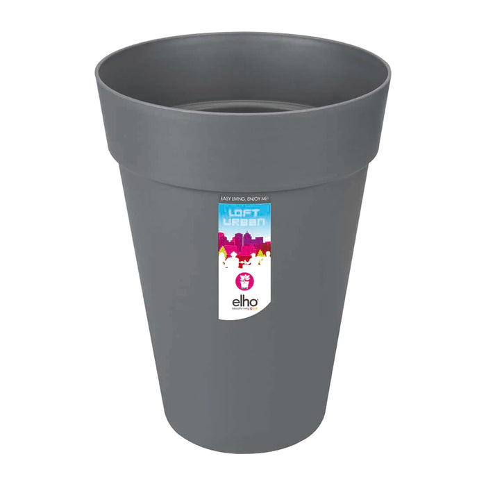 Elho Loft Urban Round High Bloempot 28 cm Antraciet