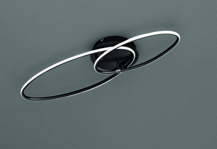 Plafonniere Trio Leuchten Avus - Zwart