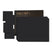 LIND DNA Nupo Square Placemats 4 st. + Onderzetters 4 st. - Black