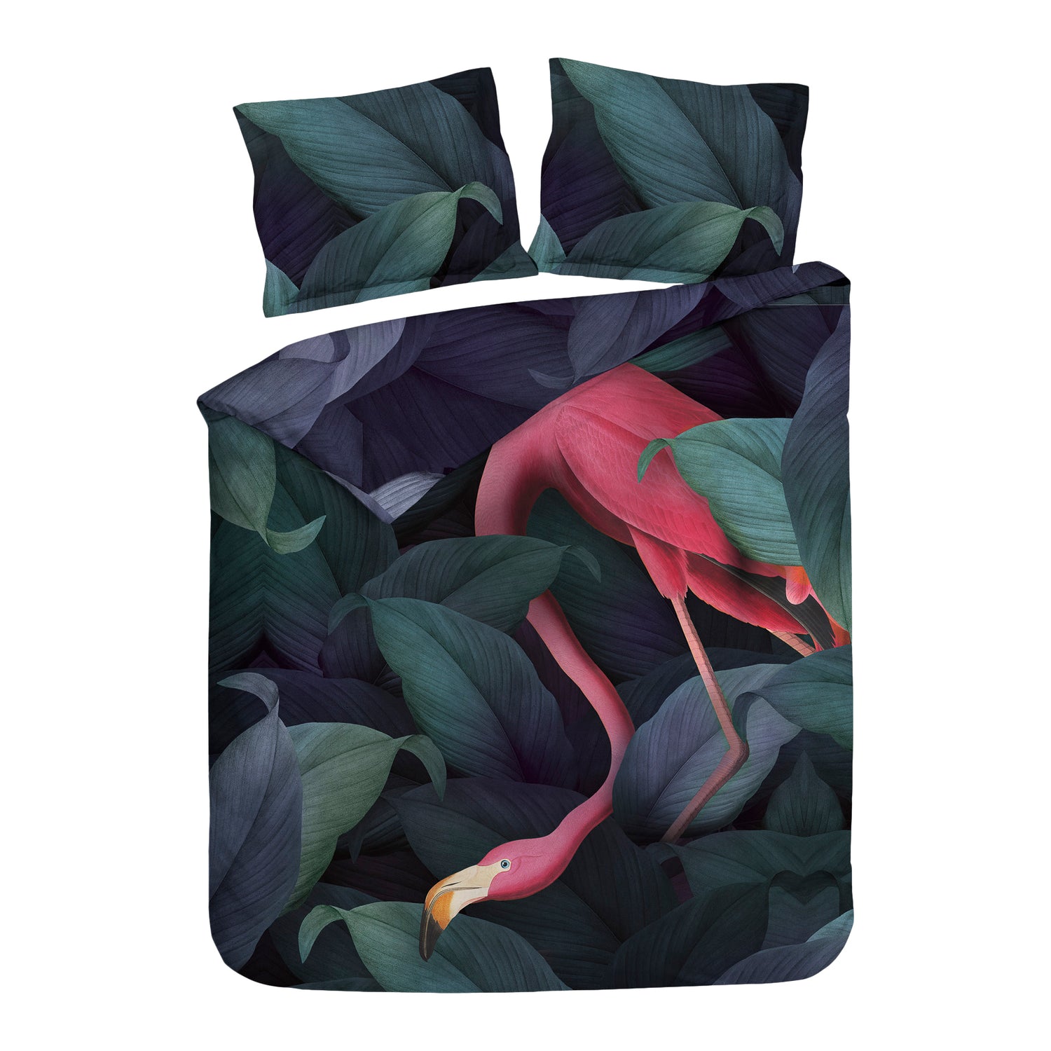 Heckett & Lane Byron Dekbedovertrek 200TC x 200TC/220 cm - Donkergroen