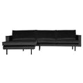 WOOOD Rodeo Chaise Longue Links - Velvet -  Antraciet