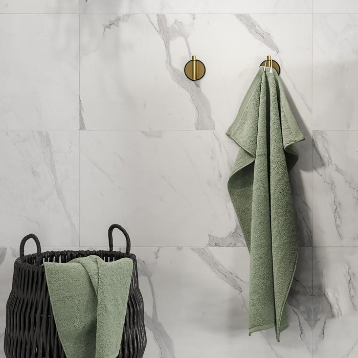 Tiger Tune Toiletaccessoireset - Toiletborstel met Houder - Toiletrolhouder zonder Klep - Handdoekhaak - Messing Geborsteld / Zwart