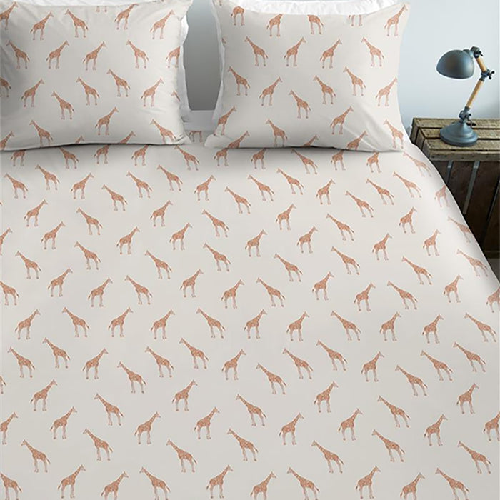 Ambiante Giraffa Dekbedovertrek 140 x 200/220 cm - Zand