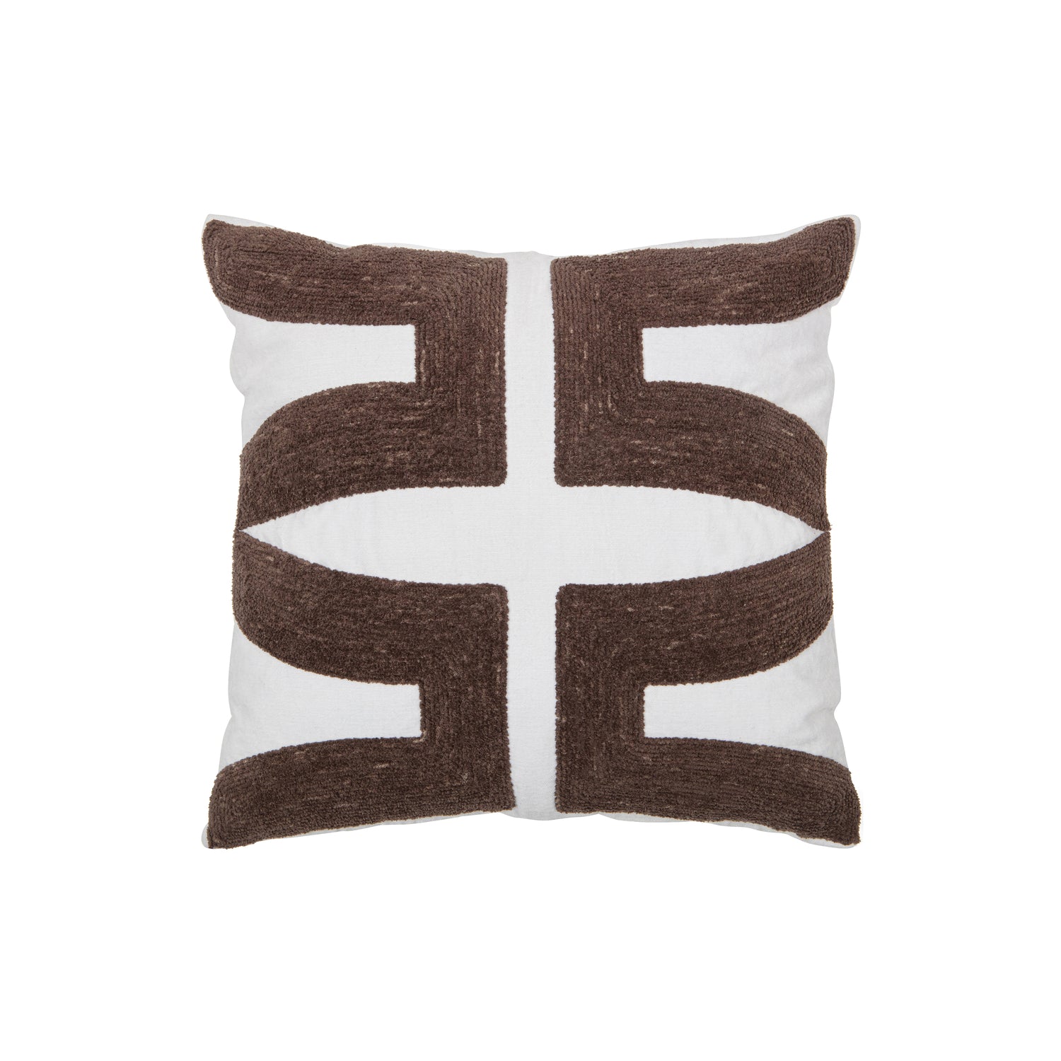 WOOOD Isla Kussen - Katoen - Chalkwhite - 45x45