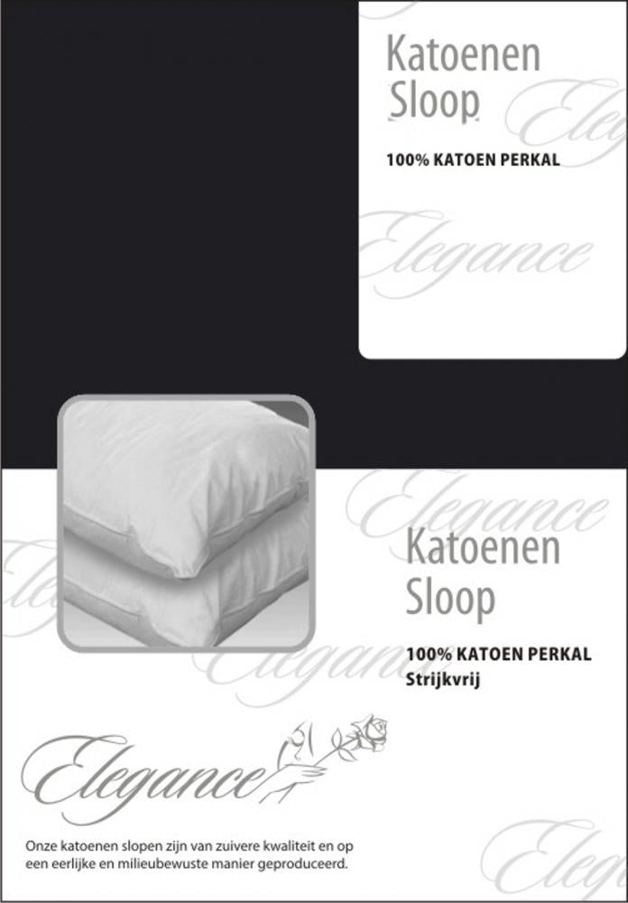 Elegance Kussensloop Hotelsluiting Percal Katoen donker blauw