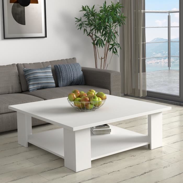 Cstore PILVI Salontafel - Mat wit - L 90 x D 90 x H 31 cm