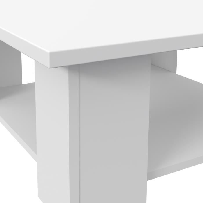 Cstore PILVI Salontafel - Mat wit - L 90 x D 90 x H 31 cm