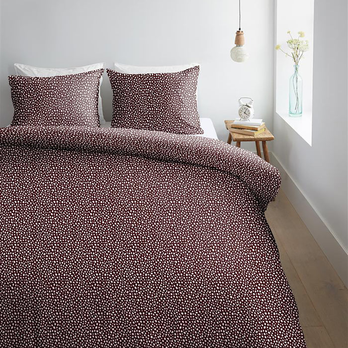 Ambiante Harley Dekbedovertrek 200 x 200/220 cm - Donkerrood
