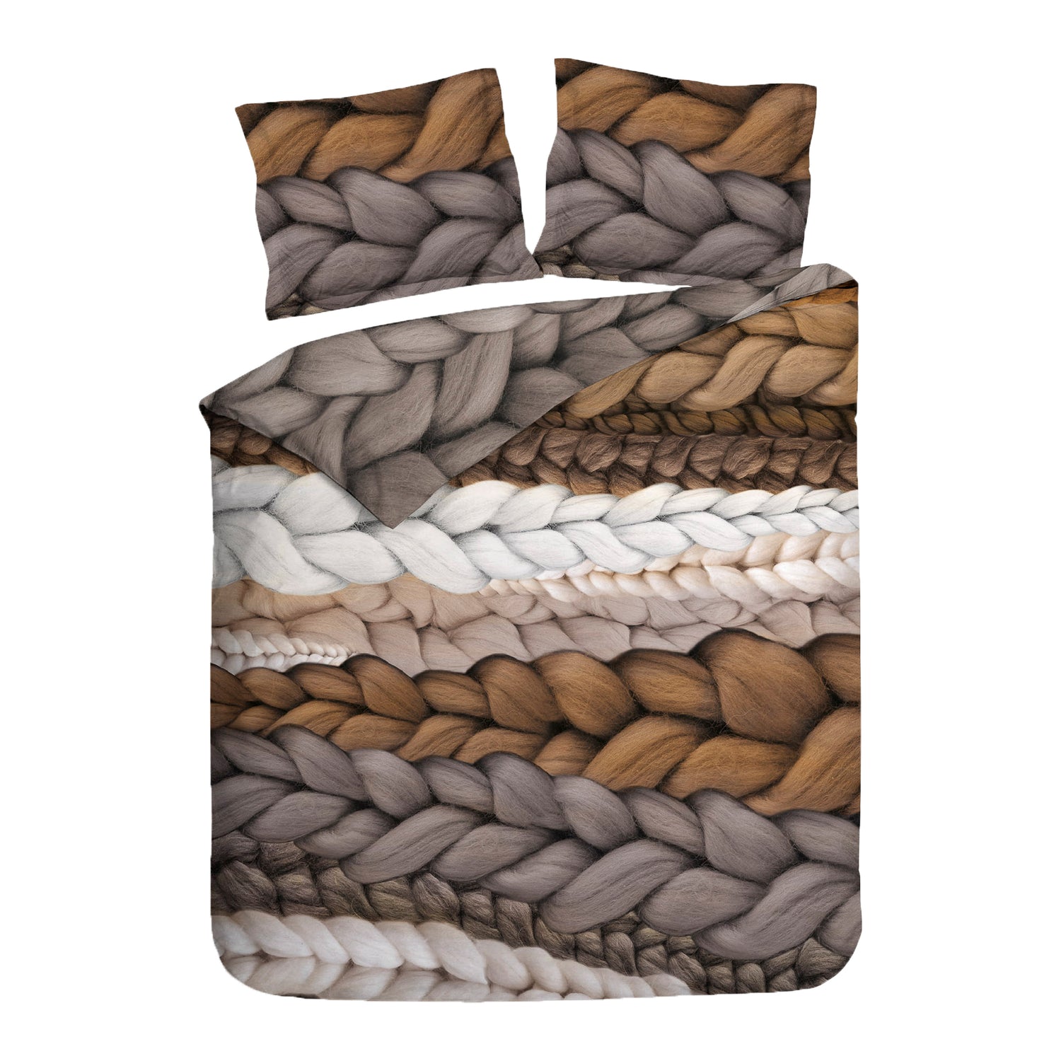 Heckett & Lane Daley Dekbedovertrek 200TC x 200TC/220 cm - Natural Taupe