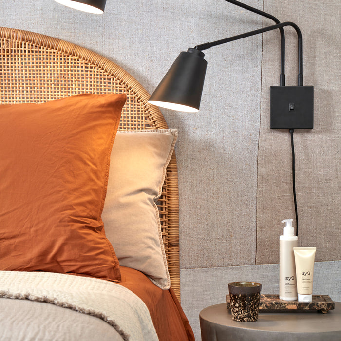 It's about RoMi Bremen Wandlamp - 2-kap - zwart