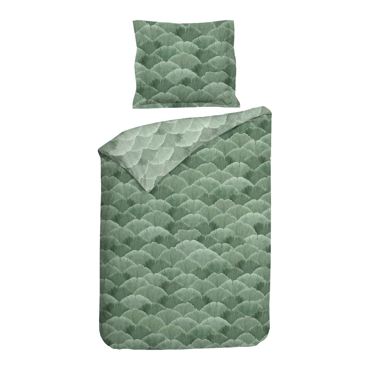 Heckett & Lane Danilo Dekbedovertrek 140 x 200TC/220 cm - Laurel Green