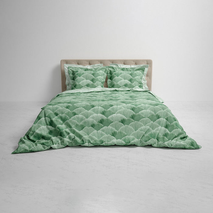 Heckett & Lane Danilo Dekbedovertrek 140 x 200TC/220 cm - Laurel Green