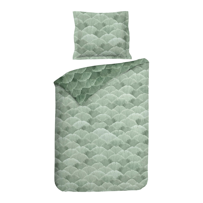 Heckett & Lane Danilo Dekbedovertrek 140 x 200TC/220 cm - Laurel Green