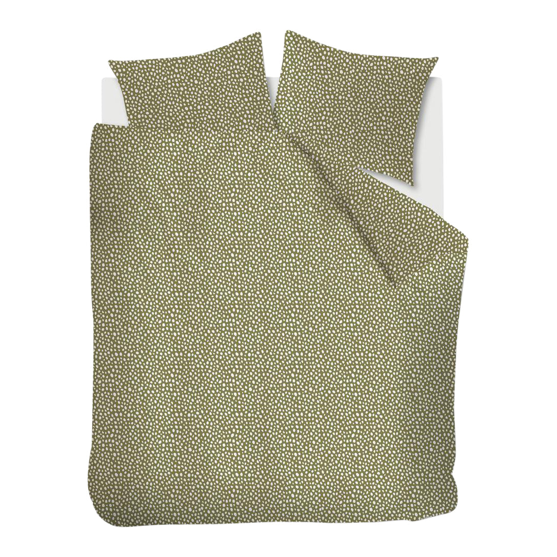 Ambiante Harley Dekbedovertrek 200 x 200/220 cm - Olijfgroen