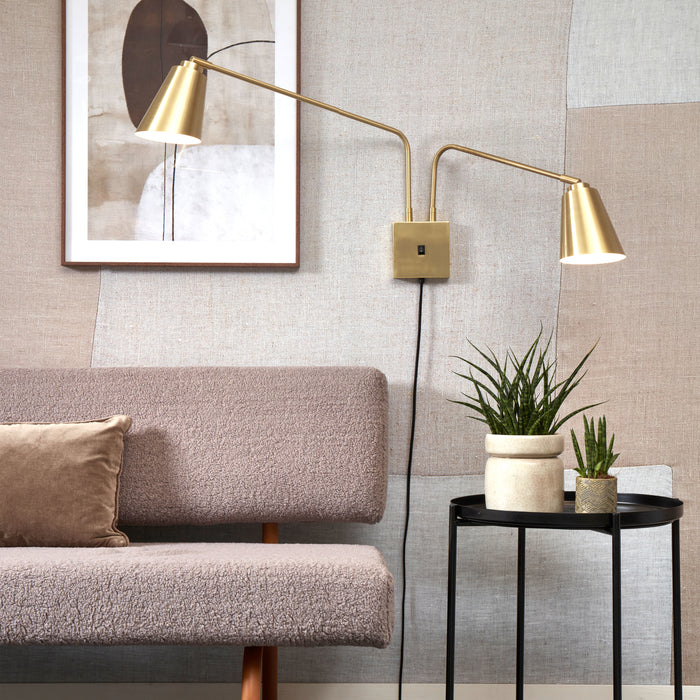 It's about RoMi Bremen Wandlamp - 2-kap - Goud