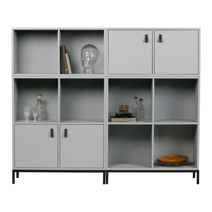 vtwonen Lower Case Modulaire Wandkast 4 Vakken - Open - Betongrijs