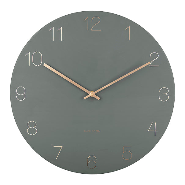 Karlsson Wandklok Charm - Groen