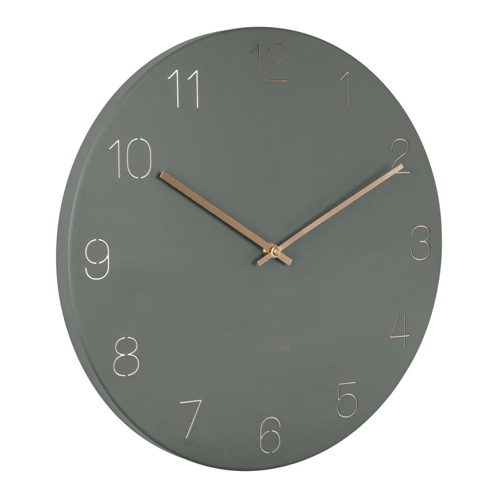 Karlsson Wandklok Charm - Groen