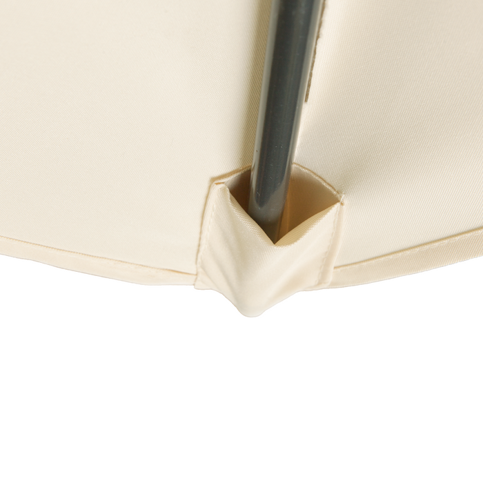 Kopu® Bilbao Rechthoekige Parasol 150x250 cm met hoes - Creme