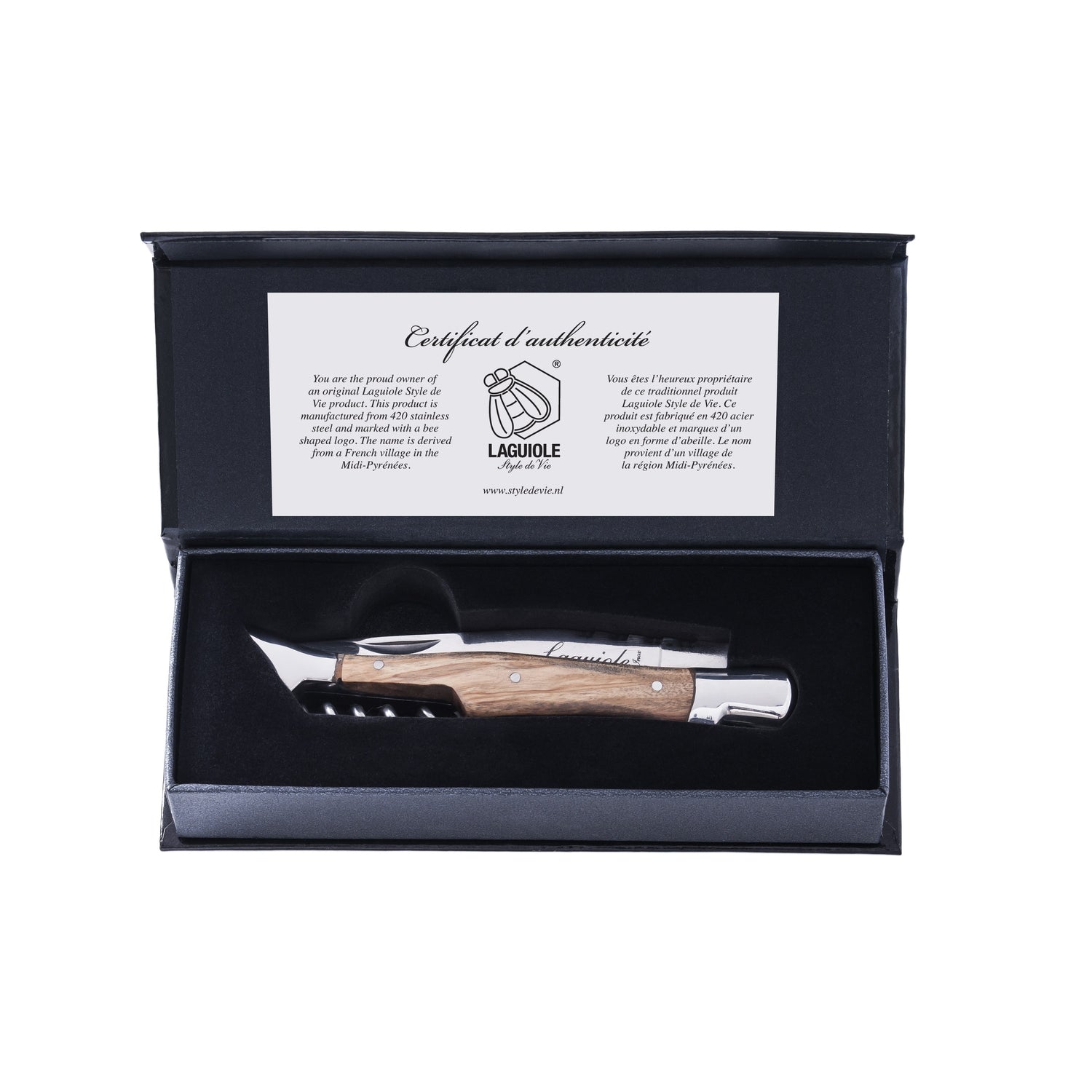 Laguiole Style de Vie Zakmes en Kurkentrekker