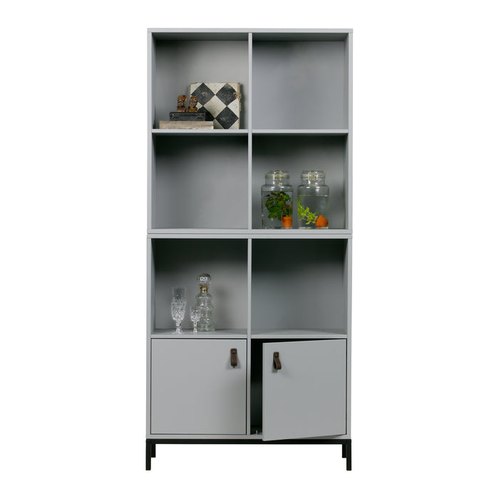 vtwonen Lower Case Modulaire Wandkast 2 Vakken - Open - Betongrijs