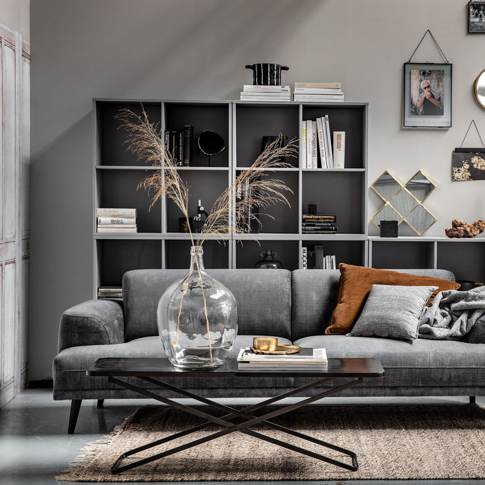 vtwonen Lower Case Modulaire Wandkast 2 Vakken - Open - Betongrijs