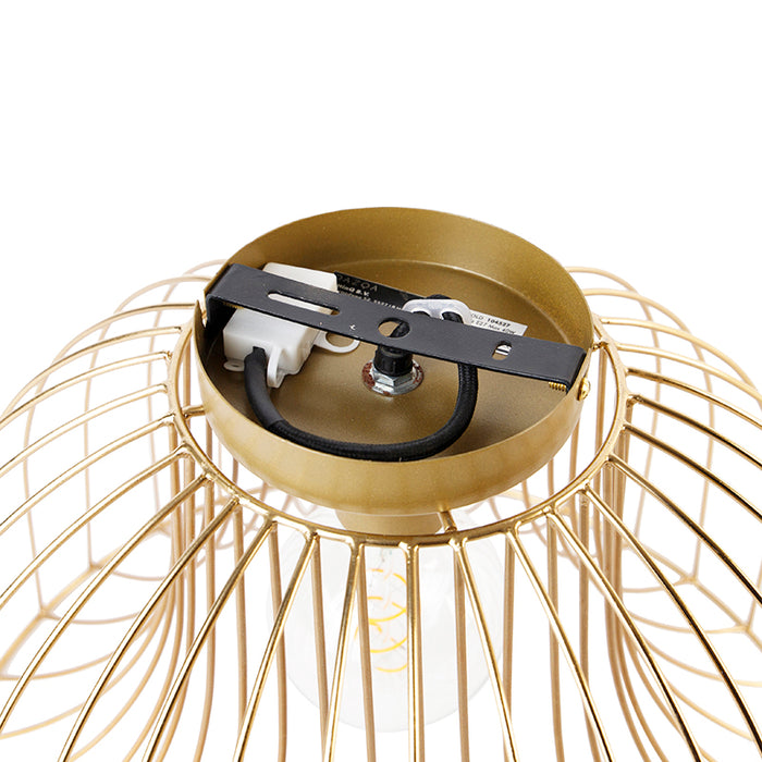 QAZQA Plafondlamp sarina - Goud|messing - Design - D 250mm