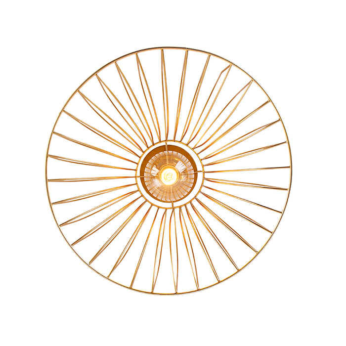 QAZQA Plafondlamp sarina - Goud|messing - Design - D 250mm