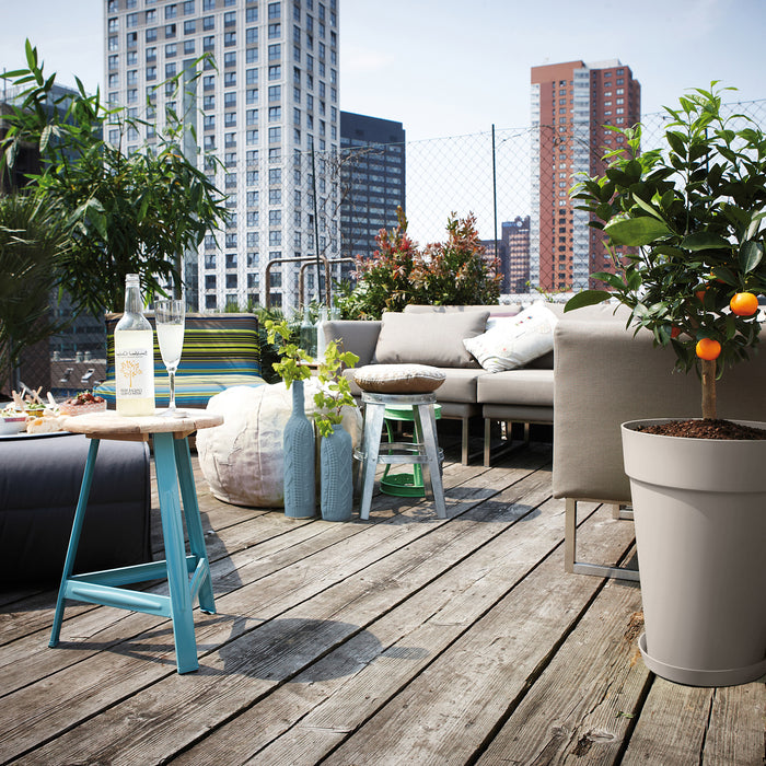 Elho Loft Urban Round High Bloempot 35 cm Grijs