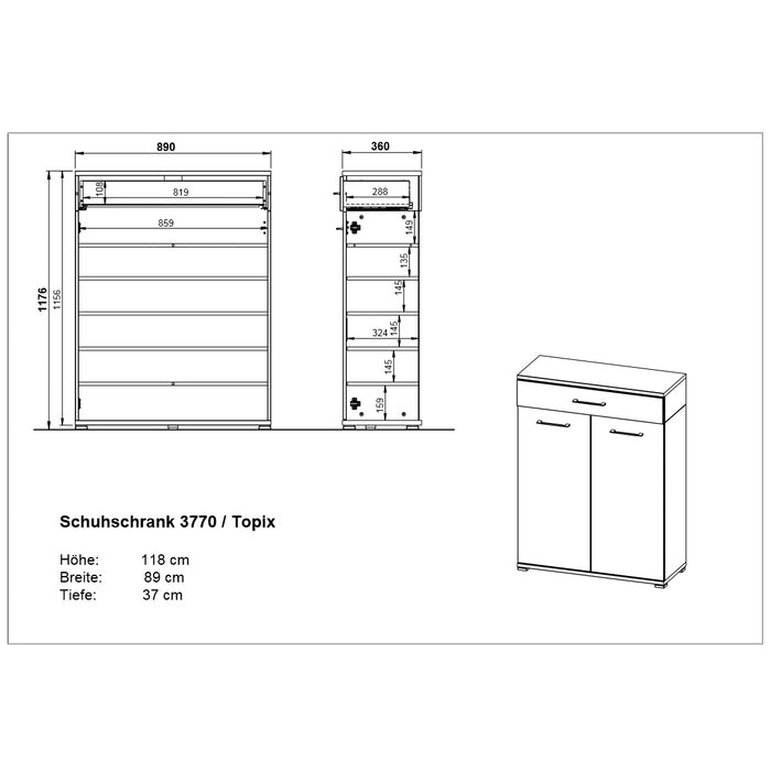 Germania Topix Schoenenkast