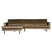 WOOOD Chaise Rodeo Longue Links - Velvet - Taupe