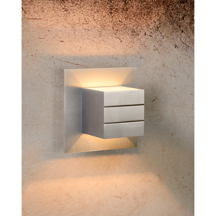 Lucide BOK Wandlamp - Mat chroom