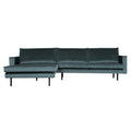 WOOOD Rodeo Chaise Longue Links - Velvet -  Teal