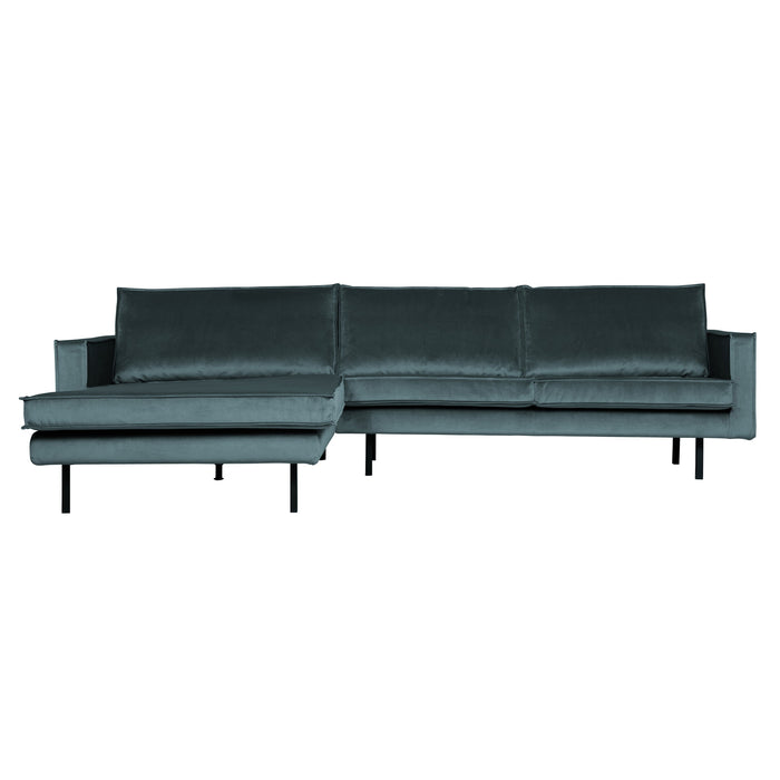 WOOOD Rodeo Chaise Longue Links - Velvet -  Teal